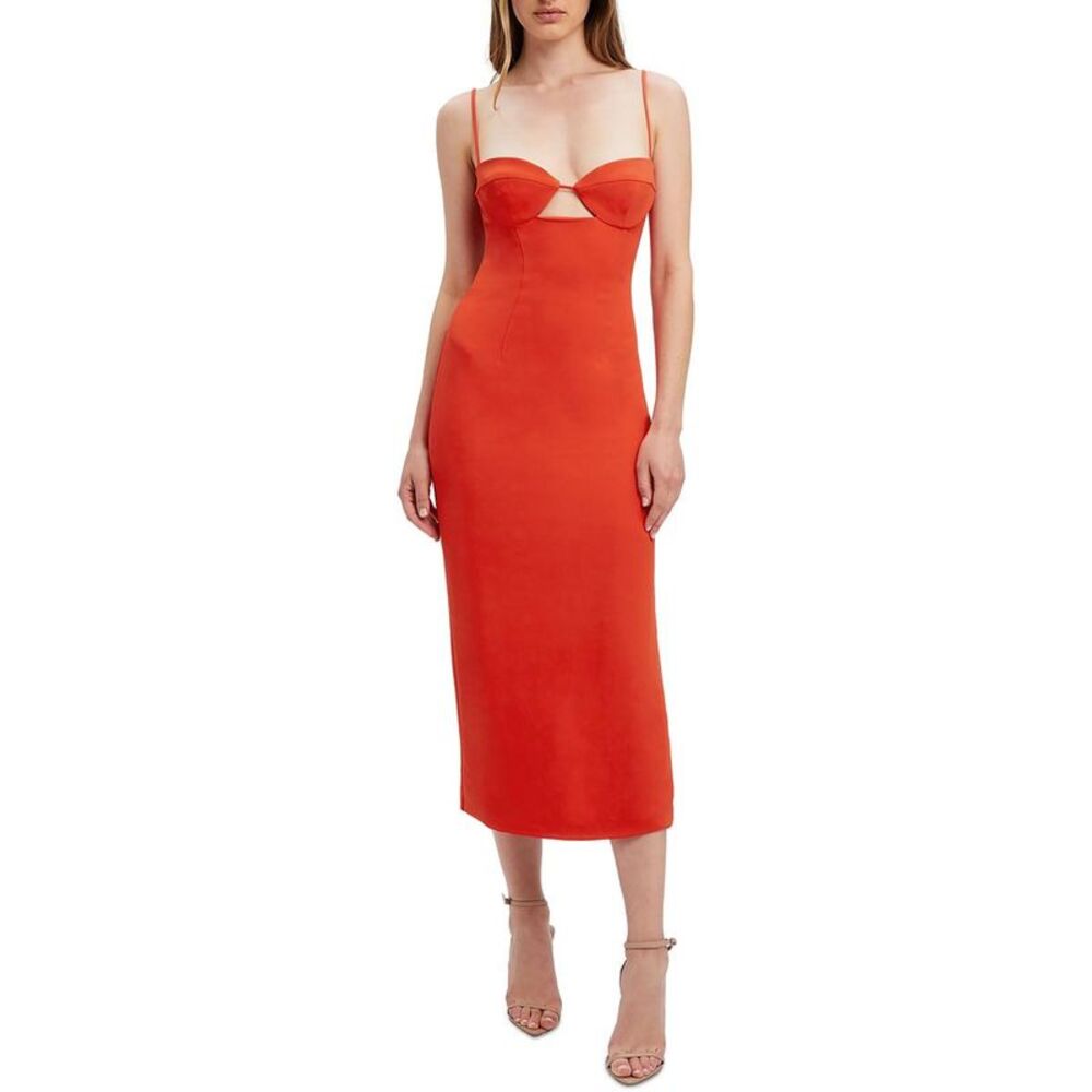 Bardot Women's Orange Midi Dress